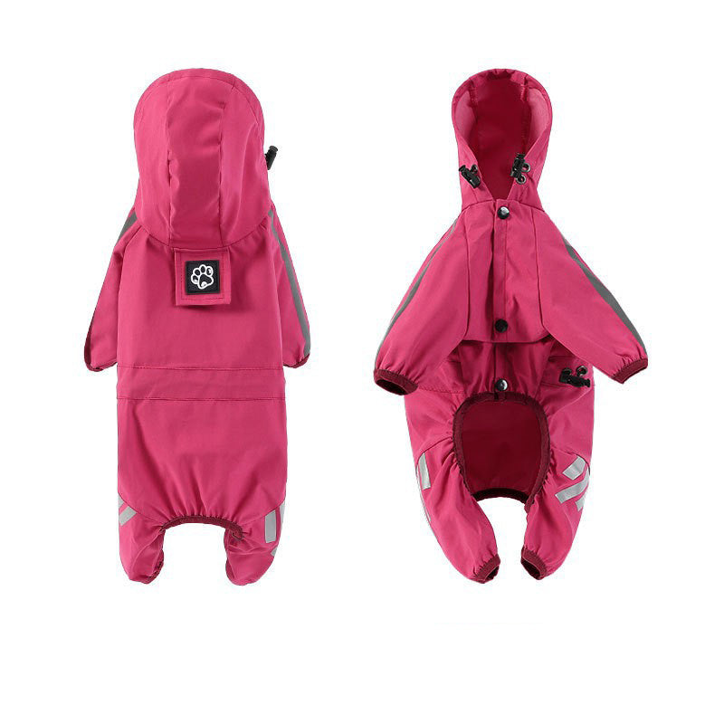Pet Raincoat Four-legged Raincoat For Dogs Small Dog Outing Clothes Waterproof Clothing Pet Clothing