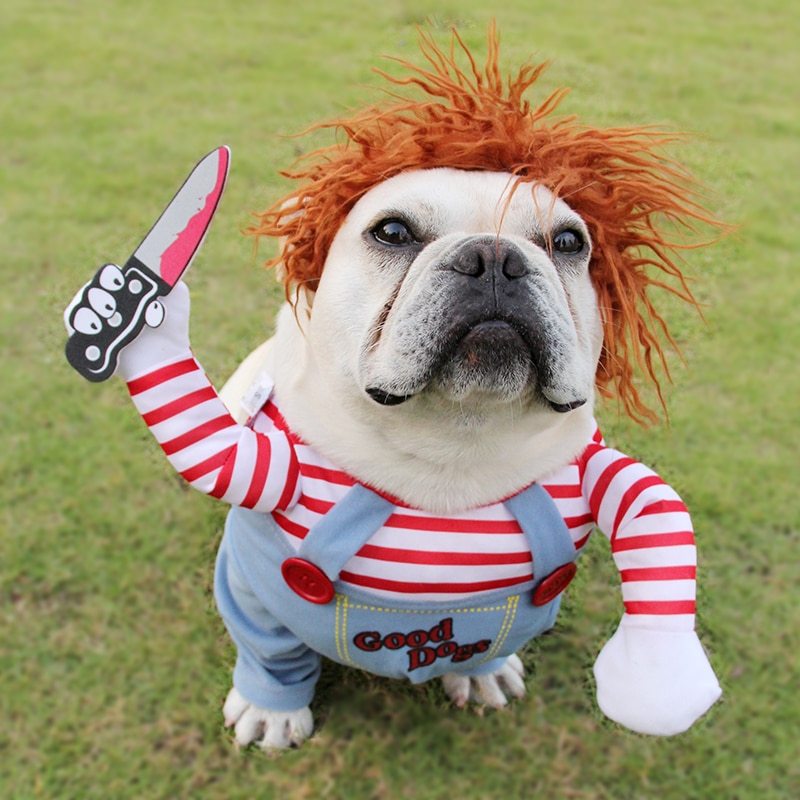 Halloween Pet Costume Pet Dog Funny Clothes Adjustable Dog Cosplay Costume Scary Costume Party