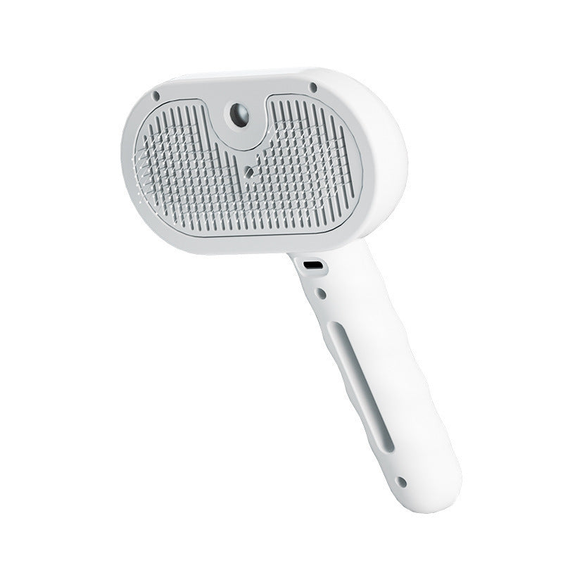 3-in-1 Self-Cleaning Steam Pet Brush For Shedding, Pet Steam Brush, Silicone Bristle Head 360 Rotating Pet Steam Brush