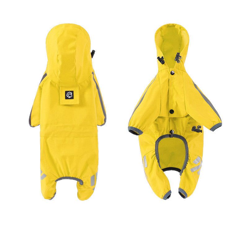 Pet Raincoat Four-legged Raincoat For Dogs Small Dog Outing Clothes Waterproof Clothing Pet Clothing
