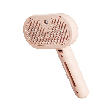 3-in-1 Self-Cleaning Steam Pet Brush For Shedding, Pet Steam Brush, Silicone Bristle Head 360 Rotating Pet Steam Brush